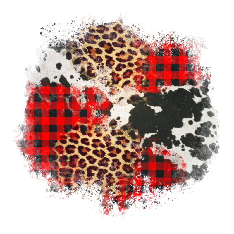 Leopard Cowhide Christmas Plaid Patches Long Sleeve Tee by Jasminsmagicworld | Teevron