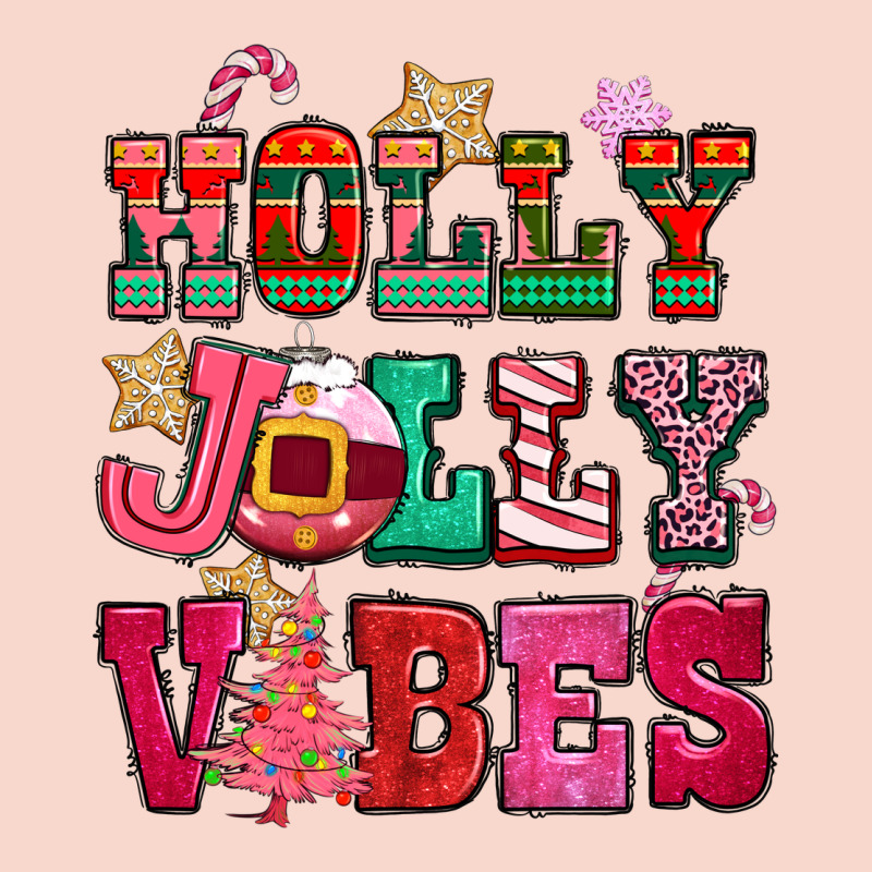 Holly Jolly Vibes Pink Christmas Urban Hoodie by CowGirlArtShop | Teevron