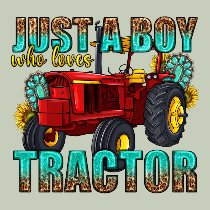 Just A Boy Who Loves Tractor Ladies Tee by texasbilliewilder | Teevron