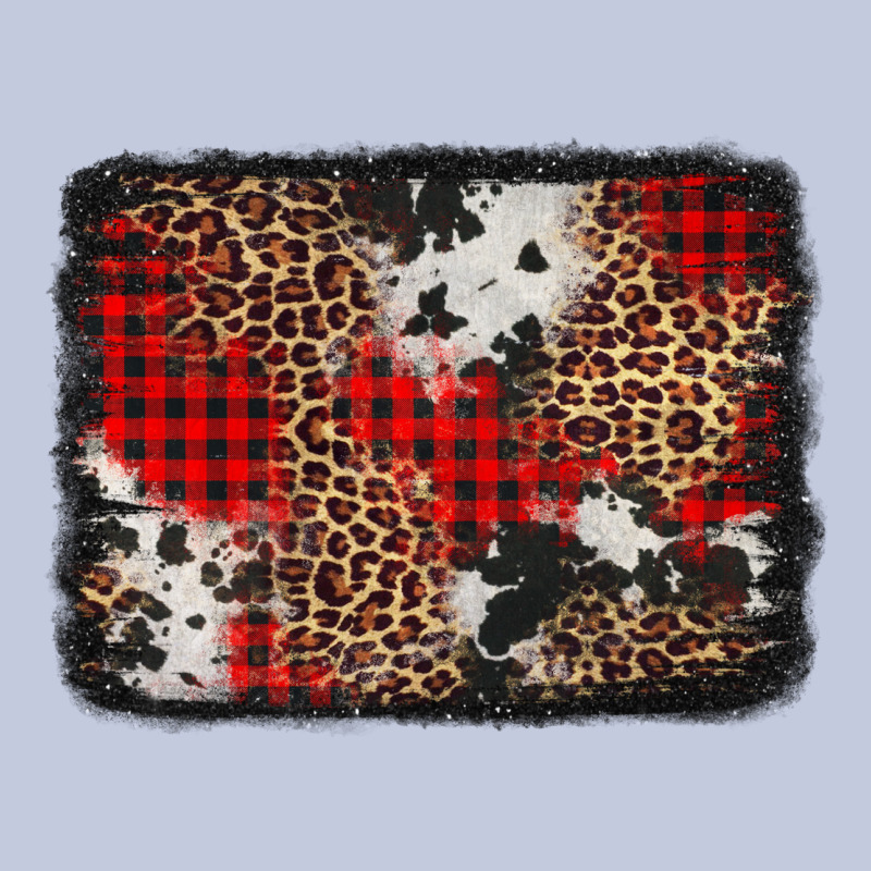 Distressed Cowhide Leopard Christmas Background Long Sleeve Tee by Jasminsmagicworld | Teevron