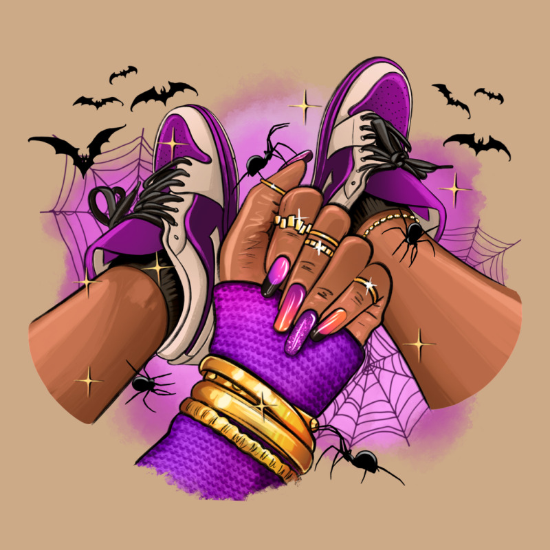 Halloween Afro Sneakers Vintage Hoodie by RanaPortraitStore | Teevron