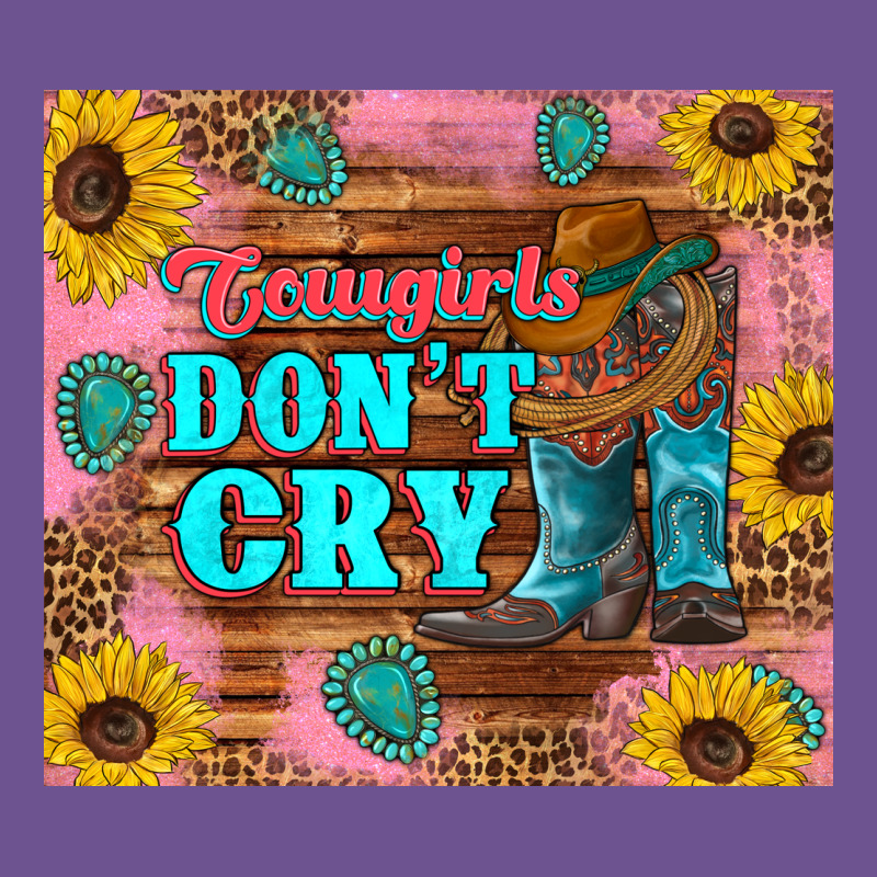 Cowgirls Don't Crty Boots Hat Sunflowers Tumbler Vintage Tee by Artiststas | Teevron