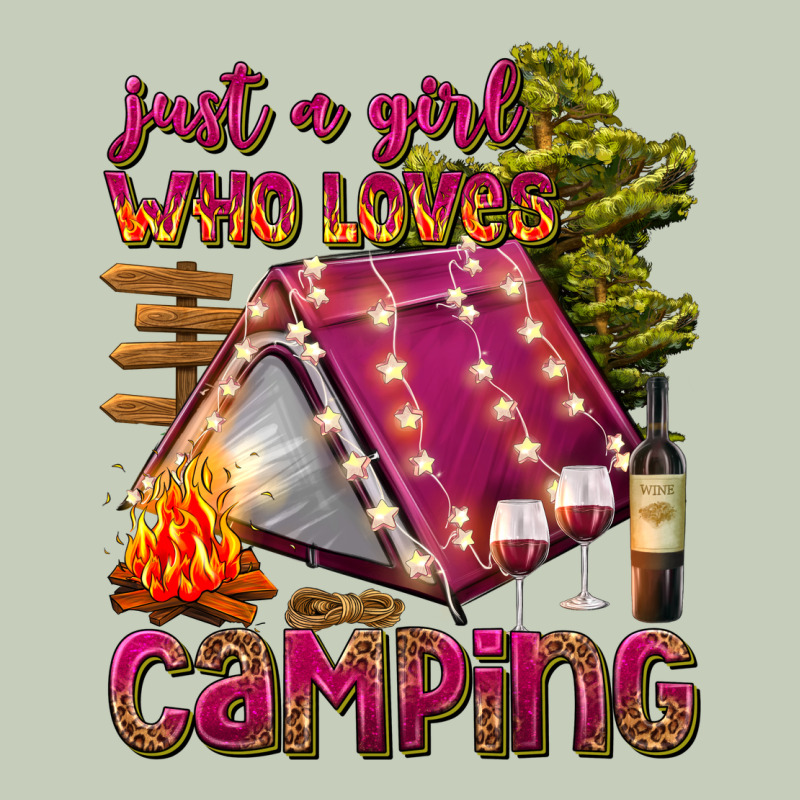 Just A Girl Who Loves Camping Ladies Tee by texasbilliewilder | Teevron