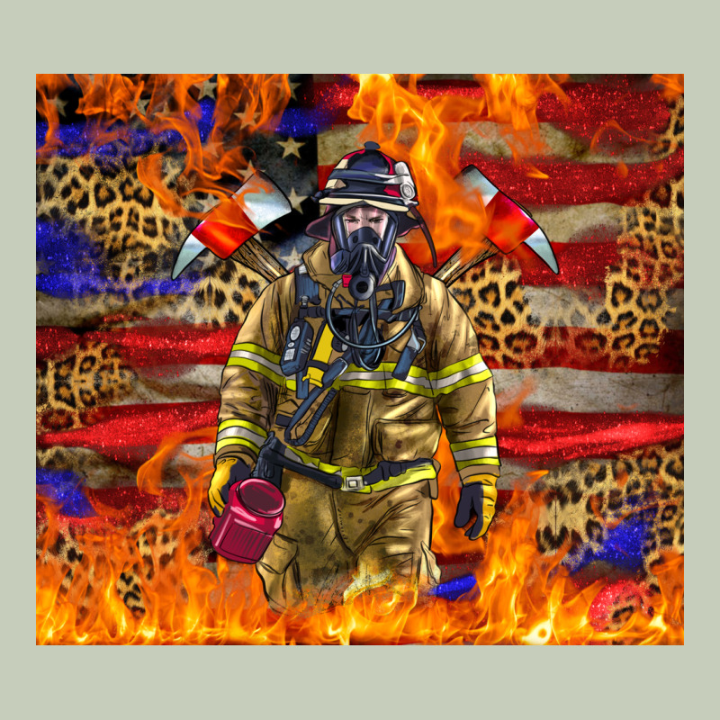 Western Firefighter With American Long Sleeve Tee by LillyAllenDesigns | Teevron