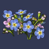 Forget Me Not Flower Illustrations Heavyweight Hoodie | Teevron