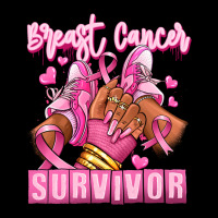 Breast Cancer Survivor Afro Girl Sneakers Ladies Tee | Teevron