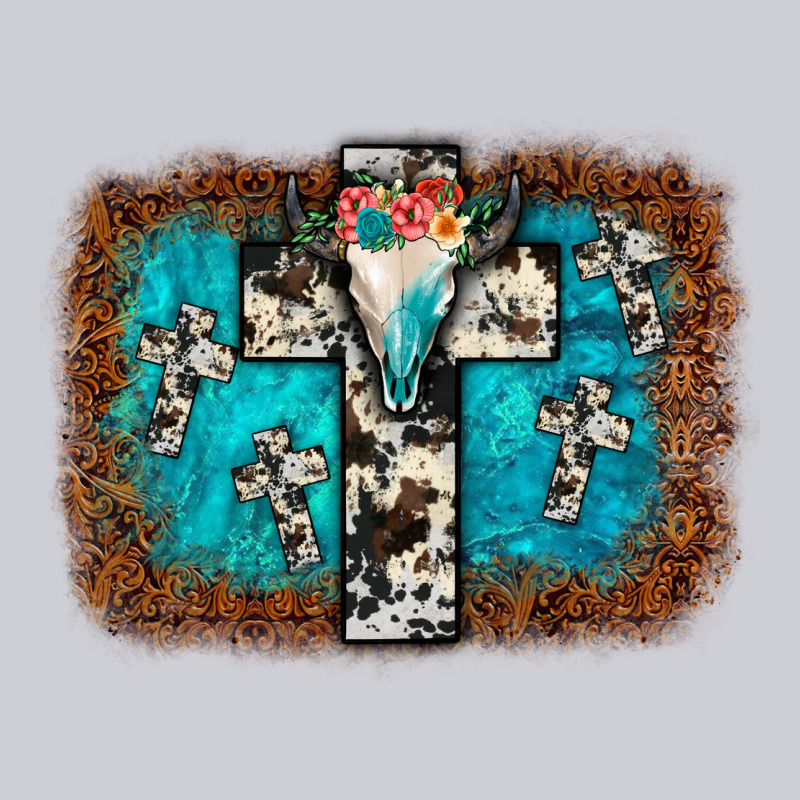 Bull Skull Cross Backgraund Heavyweight Sweatshirt by JahusDesignShop | Teevron