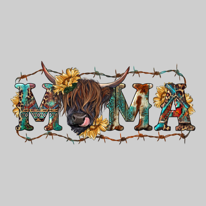 Western Mama With Highland Cow Premium Tee by RanaPortraitStore | Teevron