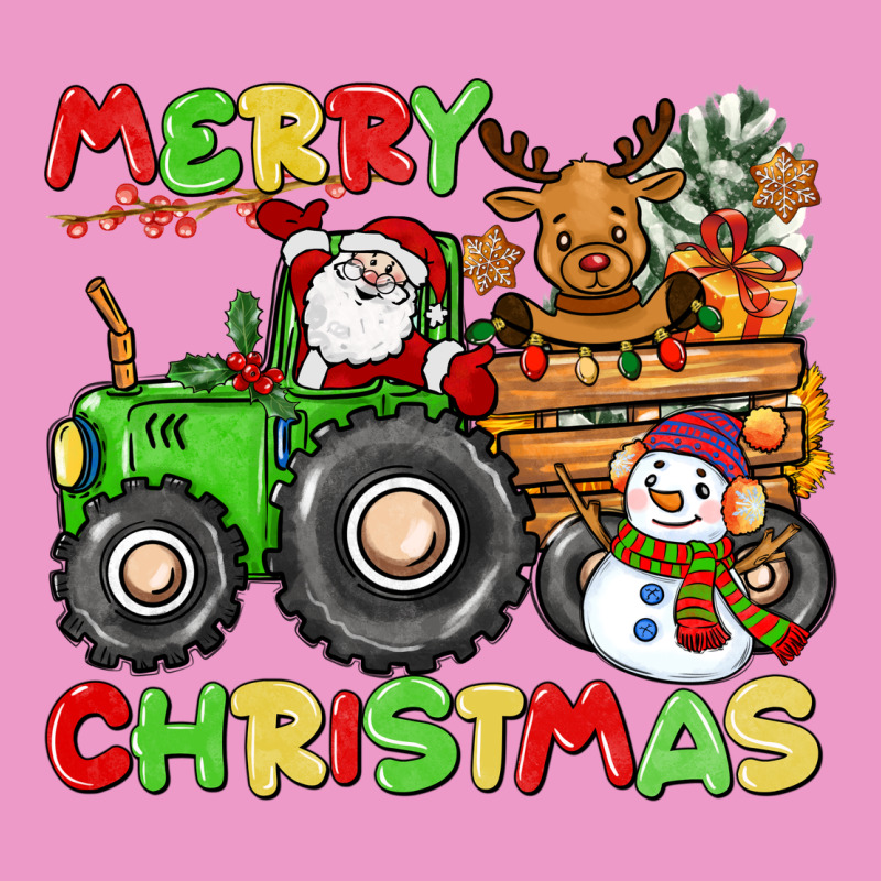 Merry Christmas Crew Tractor Urban Hoodie by CowGirlArtShop | Teevron
