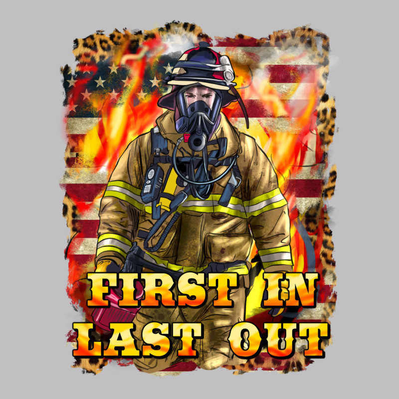 First In Last Out Firefighter Long Sleeve Tee by LillyAllenDesigns | Teevron