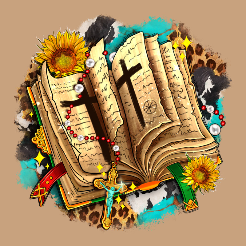 Cross With Bible And Sunflowers Vintage Tee by AdoDesignShop | Teevron