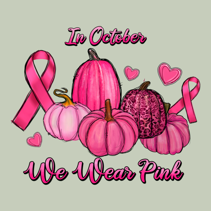 In October We Wear Pink Pumpkins Ladies Tee by RanaPortraitStore | Teevron