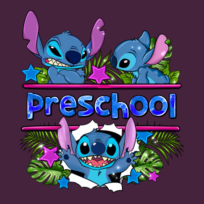 Preview Flower Stitch Blue Preschool Premium Tee by AdoDesignShop | Teevron