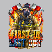 First In Last Out American Firefighter Long Sleeve Tee | Teevron
