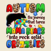 Autism The Journey That Turns Mama Bears Ladies Tee | Teevron