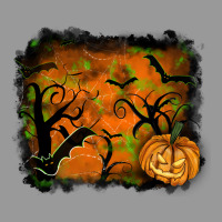 Halloween Background Vintage Hoodie | Teevron