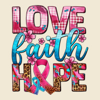 Love Faith Hope With Cancer Ribbon  Ado Premium Tee | Teevron