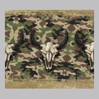 Camouflage Bull Skull Long Sleeve Tee | Teevron