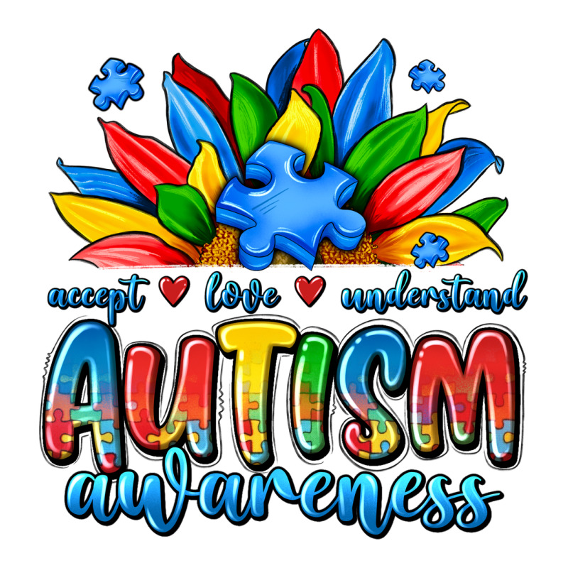 Autism Awareness Accept Love Understand Ladies Tee by JahusDesignShop | Teevron