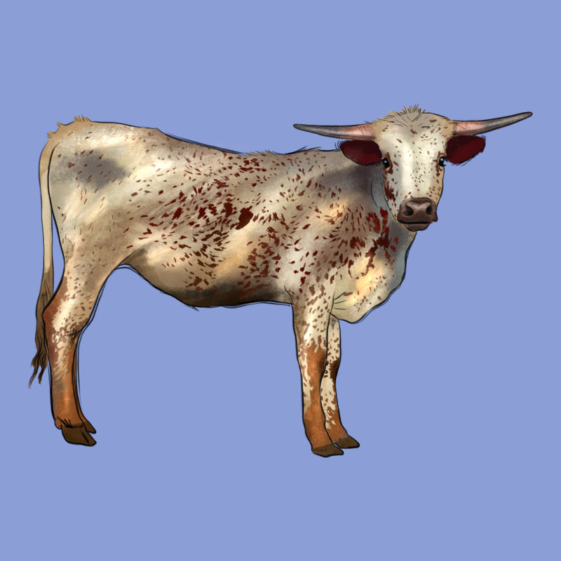 Texas Longhorn Heifer Long Sleeve Tee by LillyAllenDesigns | Teevron