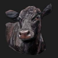 Black Angus Cow Illustrations Heavyweight Hoodie | Teevron