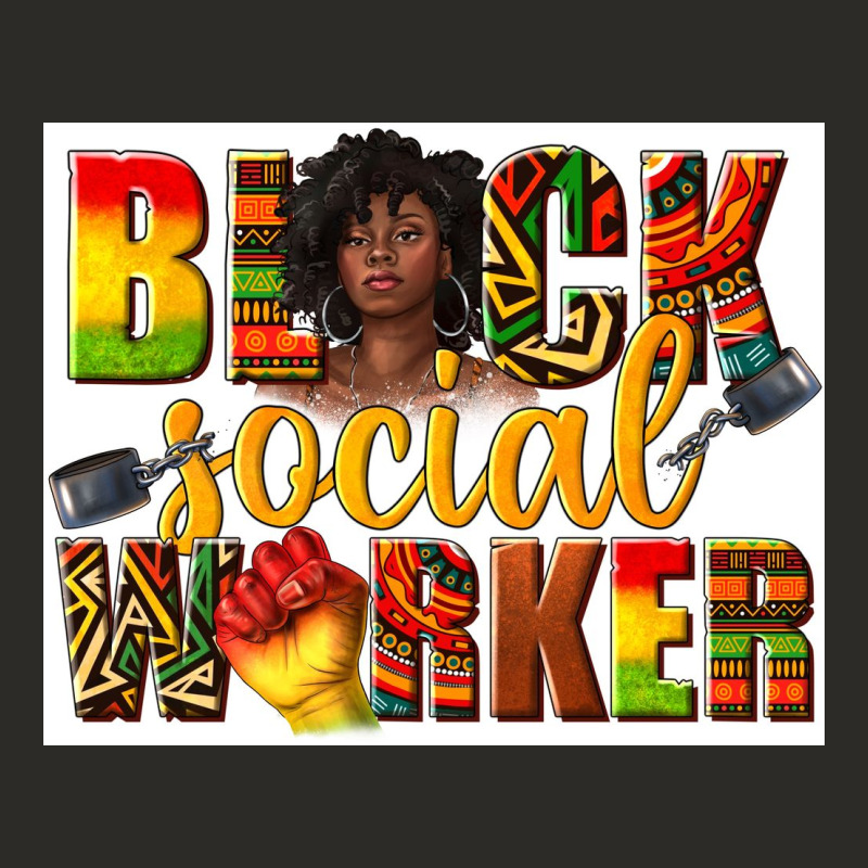 Black Social Worker Heavy Core Tee by texasbilliewilder | Teevron