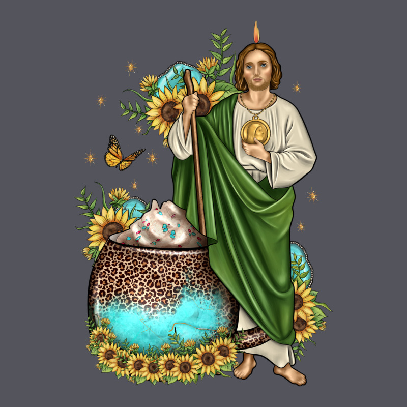 San Judas Coffee Cup Sunflower Vintage Hoodie by JahusDesignShop | Teevron