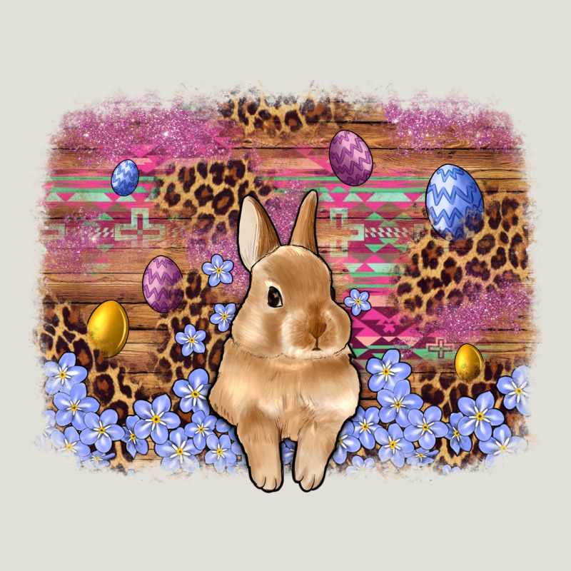 Easter Bunny Egg Leopard Background Heavy Core Tee by Artiststas | Teevron
