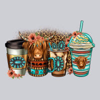 Serape Floral Longhaired Cow Coffee Cups Heavyweight Sweatshirt | Teevron