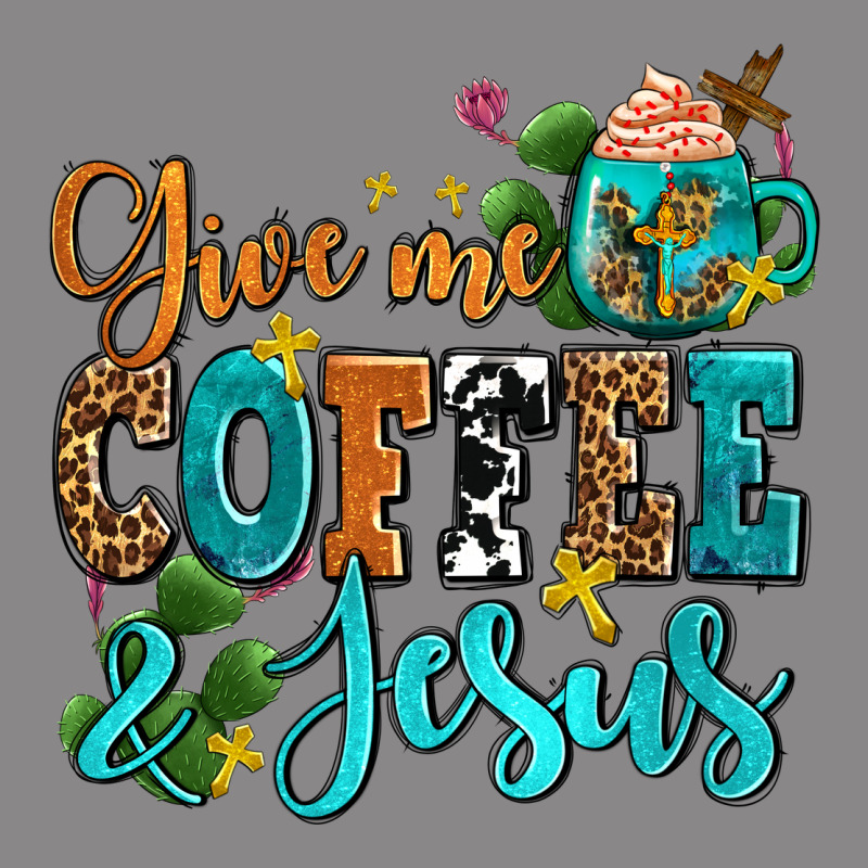 Gıve Me Coffee And Jesus Vintage Tee by AdoDesignShop | Teevron