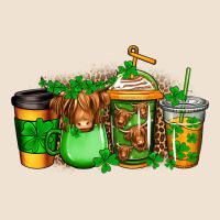 Longhaired Cow St Patricks Coffee Urban Heavy Tee | Teevron
