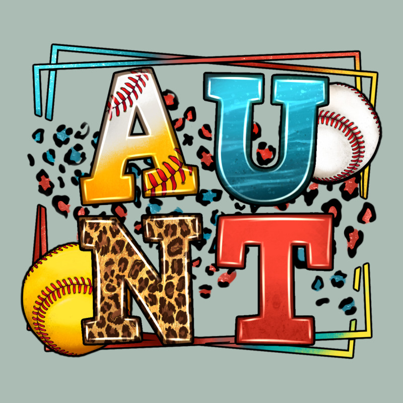 Baseball And Softball Aunt Leopard Frame Classic Tee by LillyAllenDesigns | Teevron