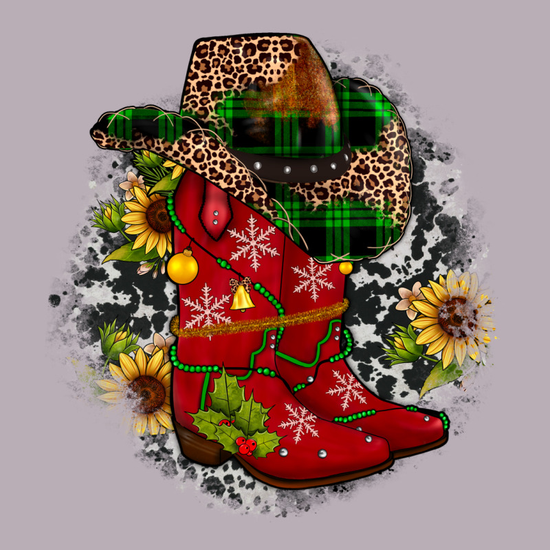 Christmas Cowboy Boots Vintage Tee by JahusDesignShop | Teevron