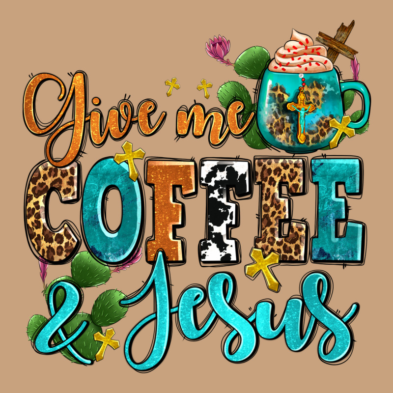Gıve Me Coffee And Jesus Vintage Tee by AdoDesignShop | Teevron