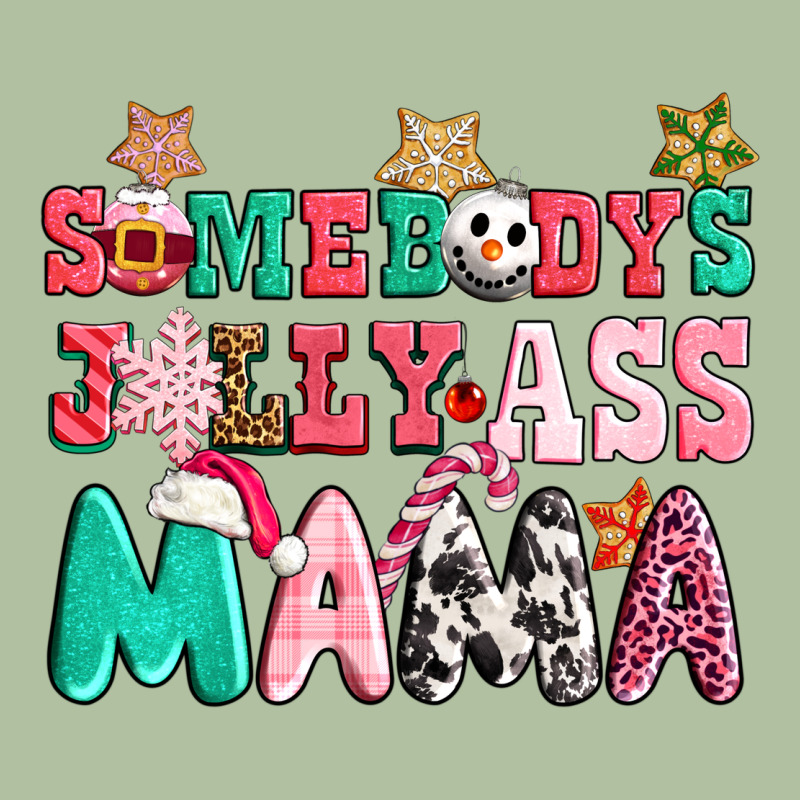 Somebody Jolly Ass Mama Pink Christmas Urban Hoodie by CowGirlArtShop | Teevron
