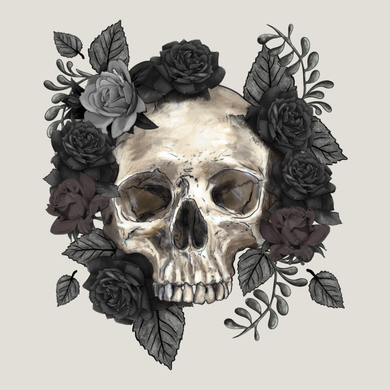 Floral Skull Heavy Core Tee by RanaPortraitStore | Teevron