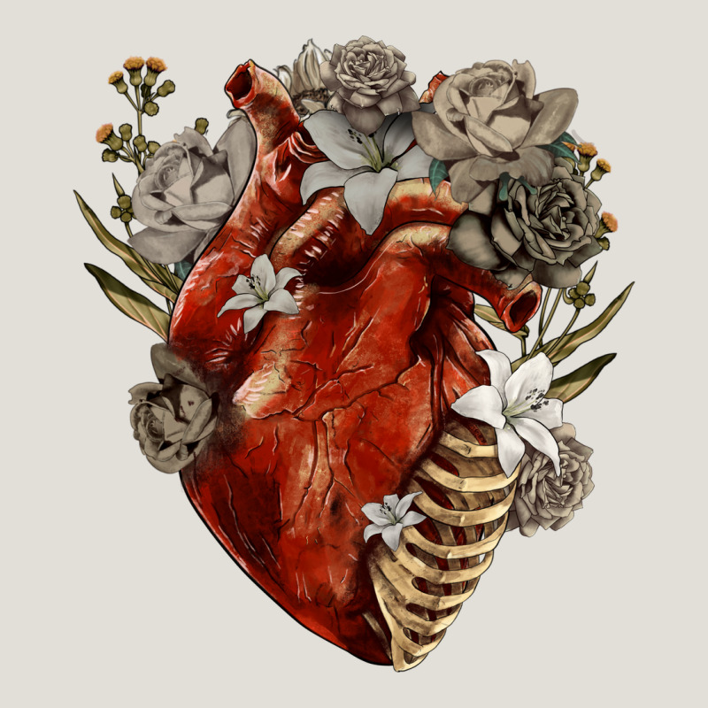 Flower Anatomical Heart Heavy Core Tee by RanaPortraitStore | Teevron