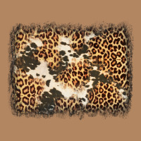 Distressed Leopard Cowhide Background Long Sleeve Tee | Teevron
