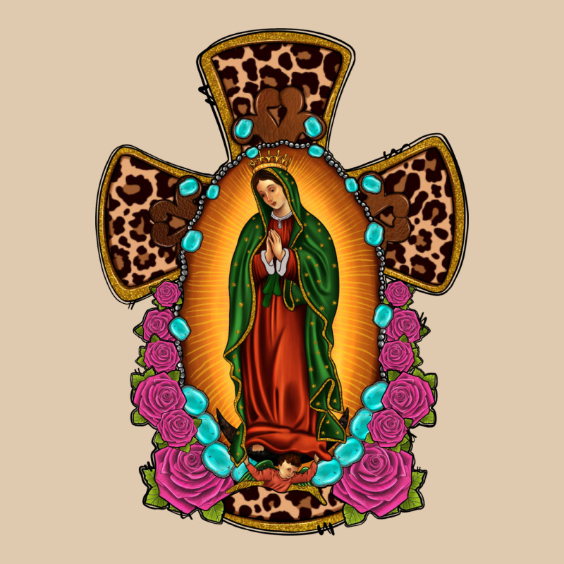 Our Lady Of Guadalupe Cross Heavyweight Sweatshirt by JahusDesignShop | Teevron