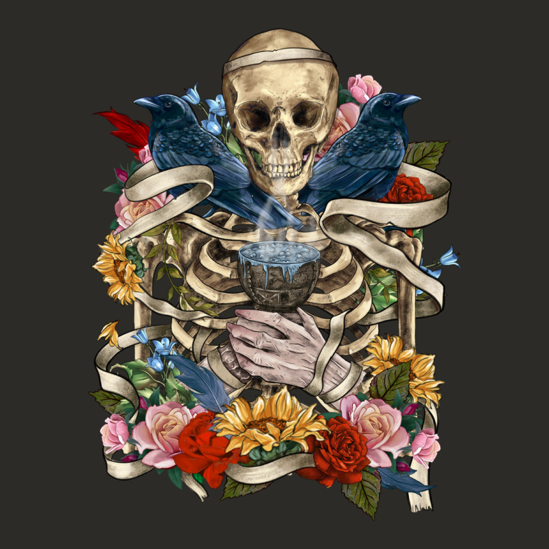 Flower Boho Skull Skeleton Heavy Core Tee by RanaPortraitStore | Teevron