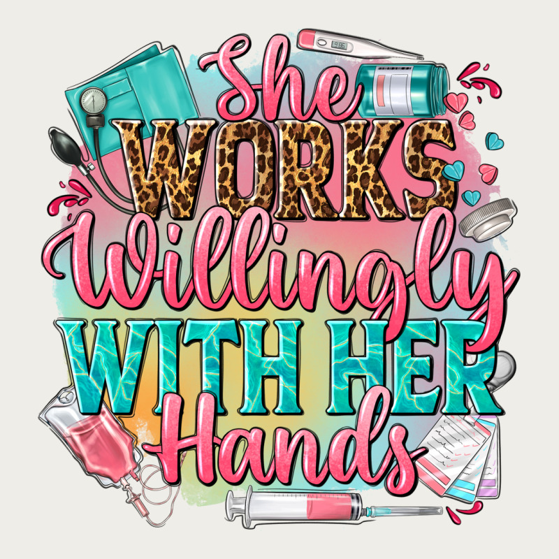 She Works Willingly With Her Hands Zipper Hoodie by NancyCooperArtShop | Teevron