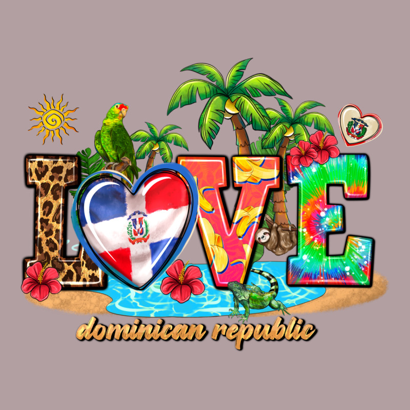 Love Dominican Republic Vintage Hoodie by AdoDesignShop | Teevron