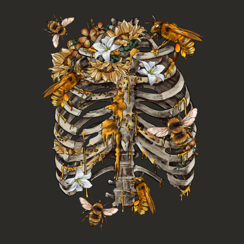 Flower Rib Cage Bees Heavy Core Tee by RanaPortraitStore | Teevron