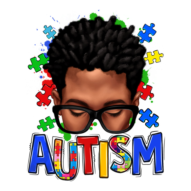 Autism Afro Man Ladies Tee by texasbilliewilder | Teevron