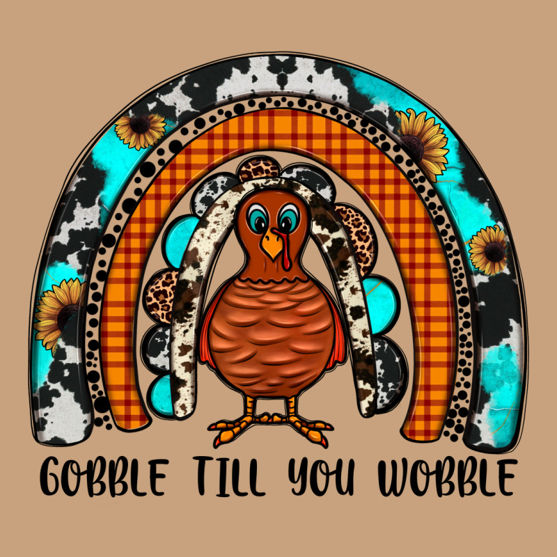 Gobble Till You Wobble Rainbow Vintage Tee by JahusDesignShop | Teevron