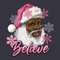 Pink Christmas African American Santa Believe Vintage Hoodie | Teevron
