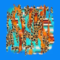 Serape With Leopard Pattern Zipper Hoodie | Teevron