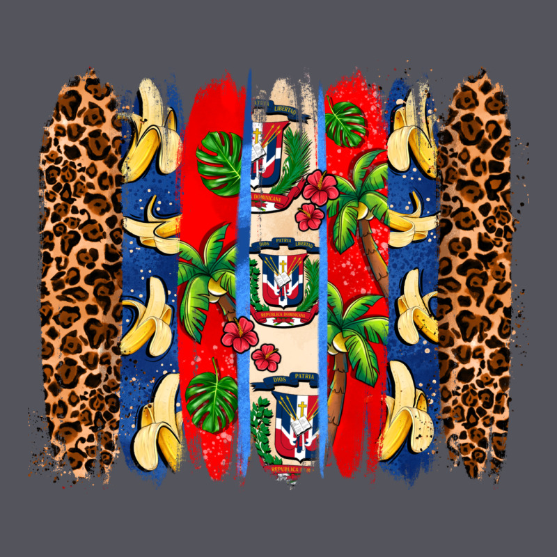 Dominican Republic Brushstrokes Vintage Hoodie by AdoDesignShop | Teevron