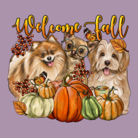 Welcome Fall With Dogs Heavyweight Hoodie | Teevron