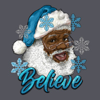 Winter Christmas African American Santa Believe Vintage Hoodie | Teevron